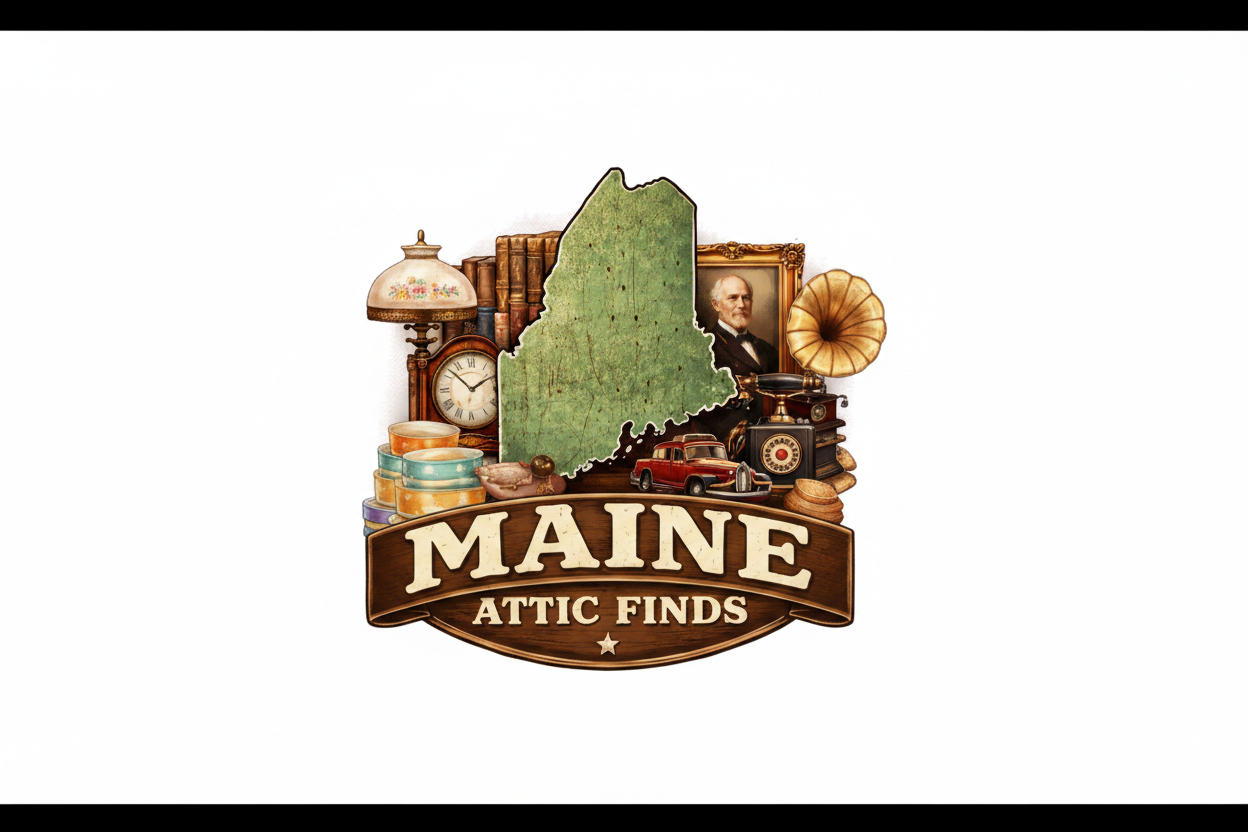 Maine Attic Finds logo with padding