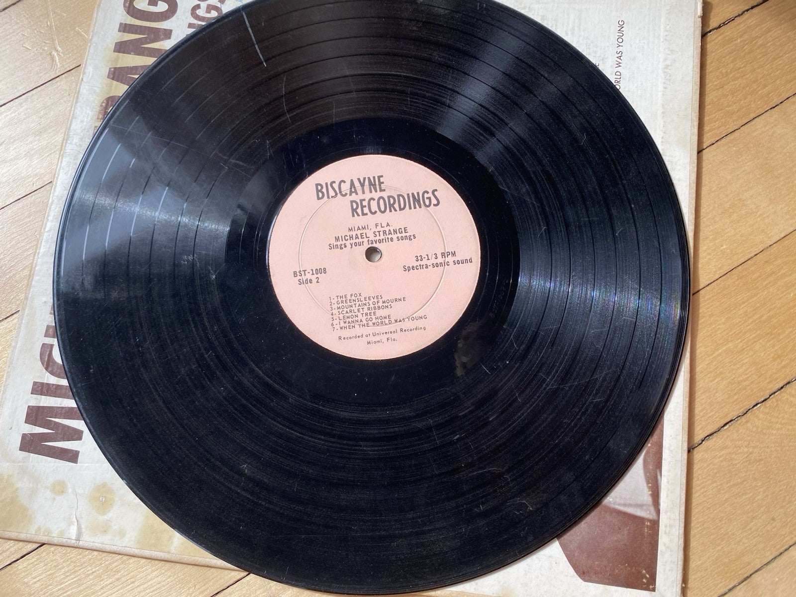 Michael Strange Sings your favorite songs Lp Vinyl Autographed