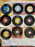 Lot of 9 Rock/Pop 45 Records 70s 80s Blondie Wings Abba Eagles Gibbons Muzik