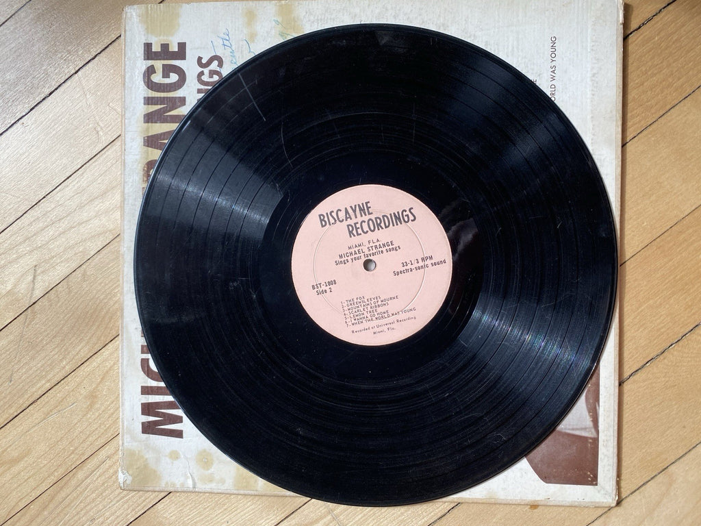 Michael Strange Sings your favorite songs Lp Vinyl Autographed