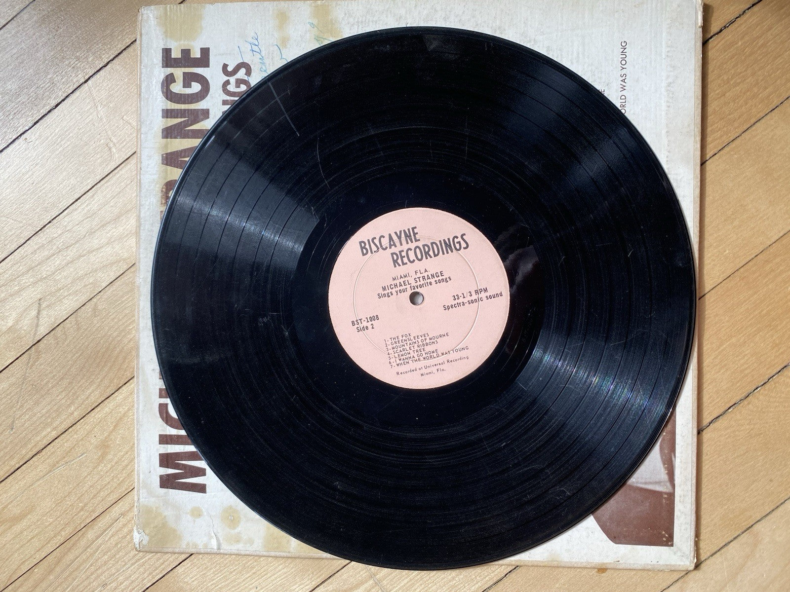 Michael Strange Sings your favorite songs Lp Vinyl Autographed