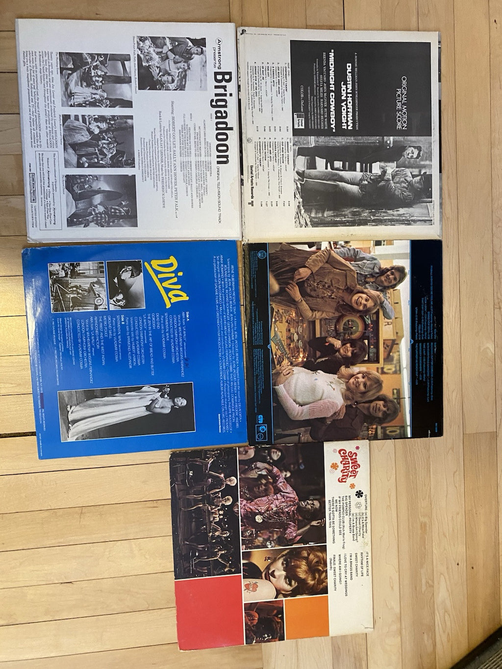 Lot of Vinyl Sounstracks LPS Pinball Wizard/Midnight Cowboy/Diva/Brigadoon CLEAN