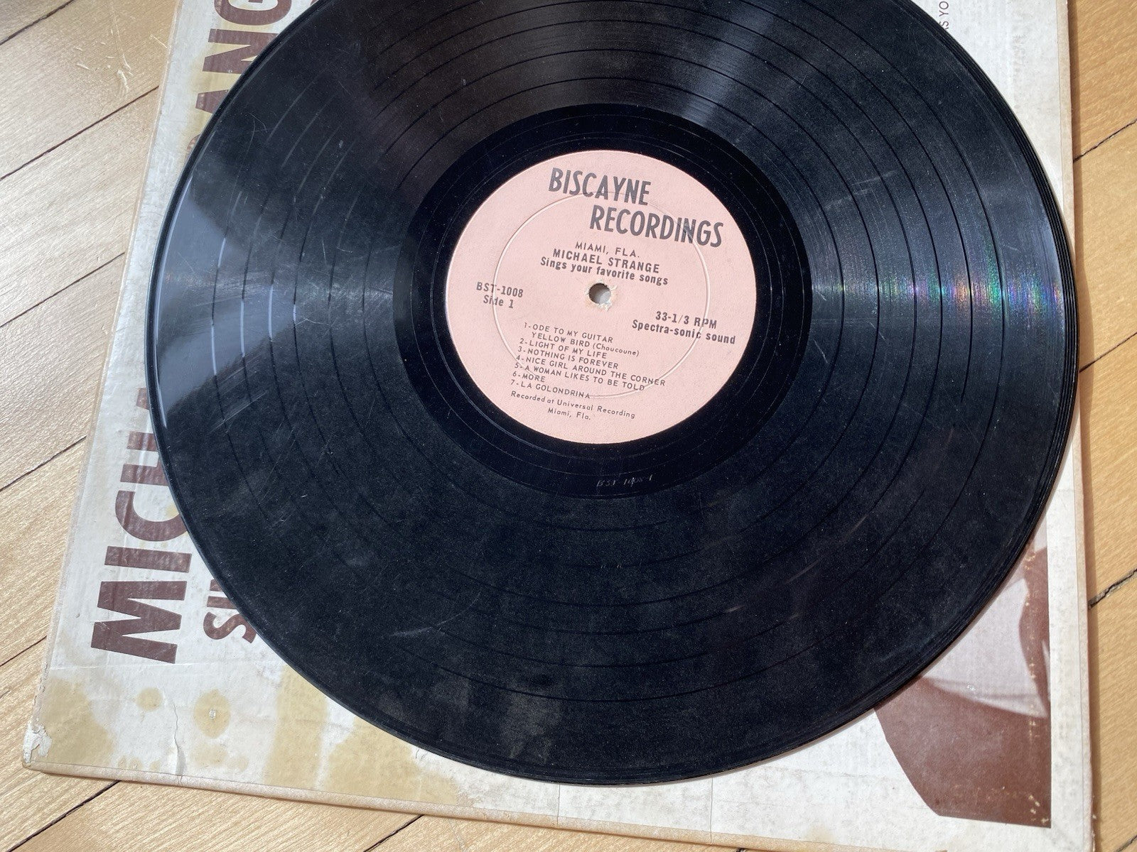 Michael Strange Sings your favorite songs Lp Vinyl Autographed