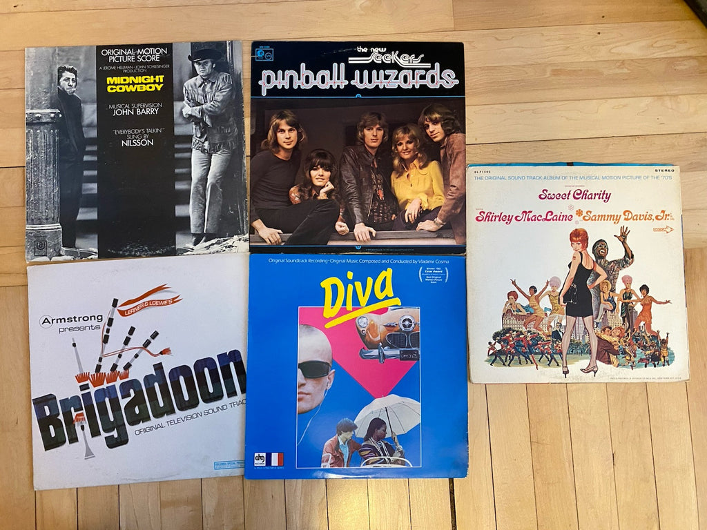 Lot of Vinyl Sounstracks LPS Pinball Wizard/Midnight Cowboy/Diva/Brigadoon CLEAN